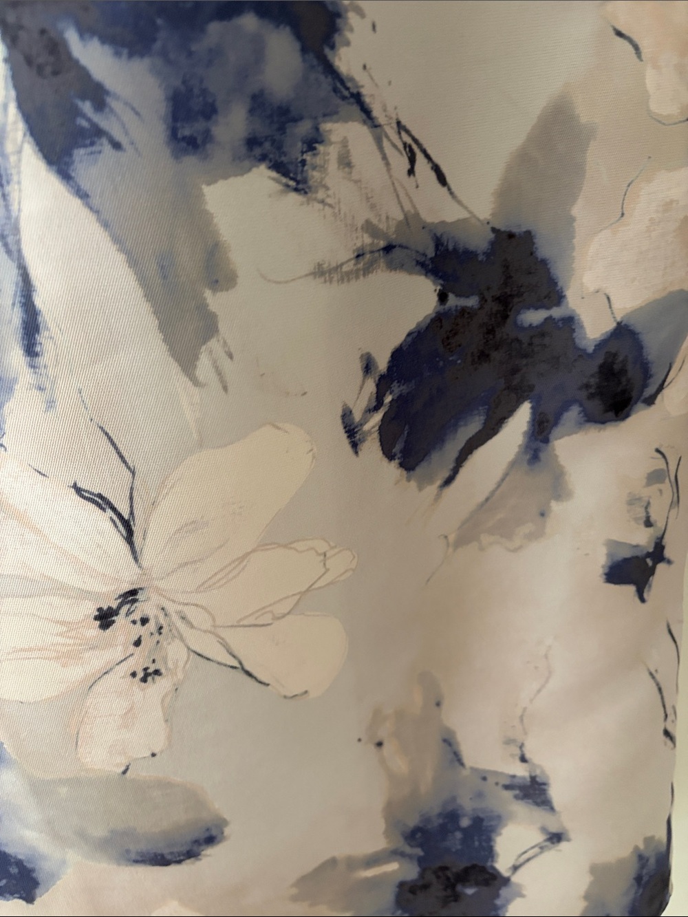 ALFRED SUNG Constance Light gray and Blue Floral Off-Shoulder Maxi Dress - Picture 10 of 15